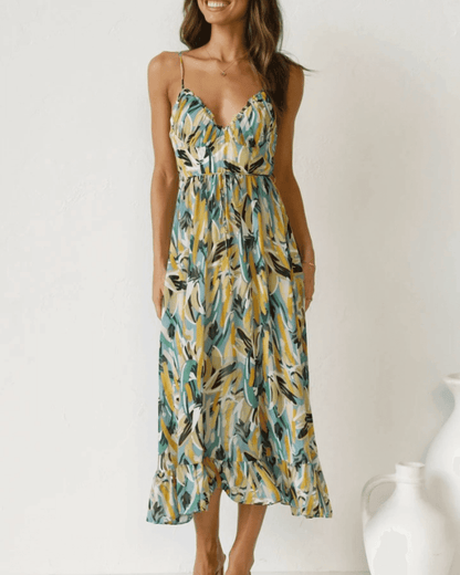 Ladies' Pretty Flower Knee Length Dress