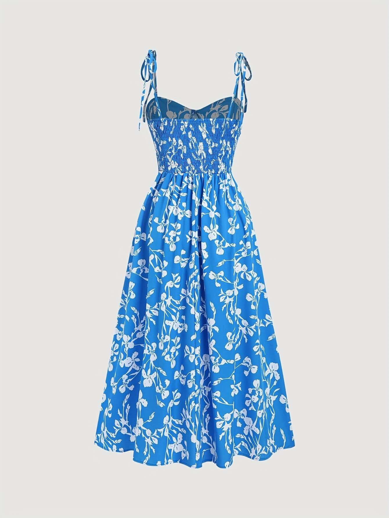 Pretty Floral Summer Dress with Adjustable Straps