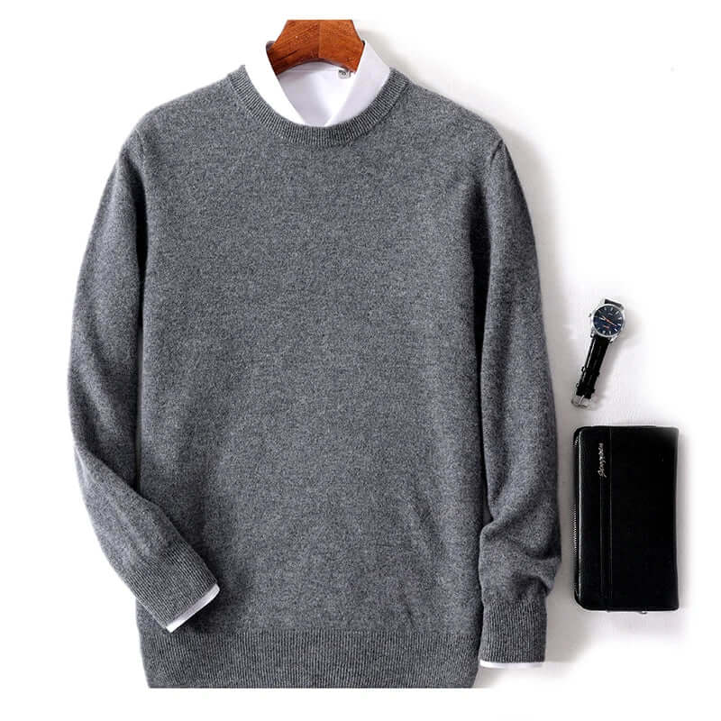 Men's Cozy Crew Neck Pullover Sweater
