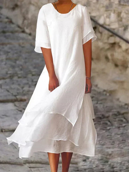 Alyssa | Asymmetrical Layered Dress for Women - Trendy Casual and Party Style 1