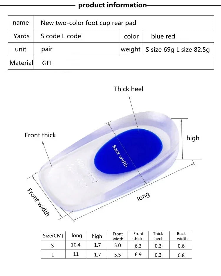 Gel Heel Protectors for Foot Pain Relief