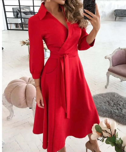 Stylish Formal Wrap Around Dress