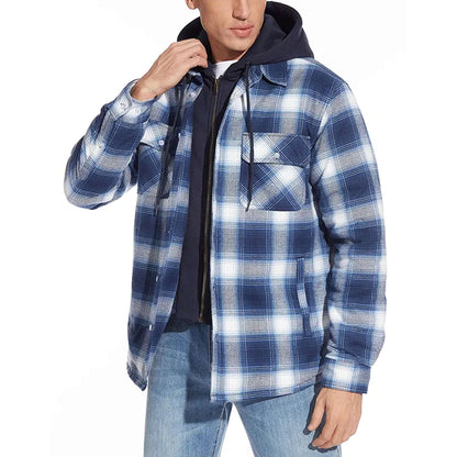 Classic Plaid Men's Winter Jacket
