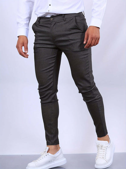 Men's Fit Slim Leg Dress Pants with Pockets
