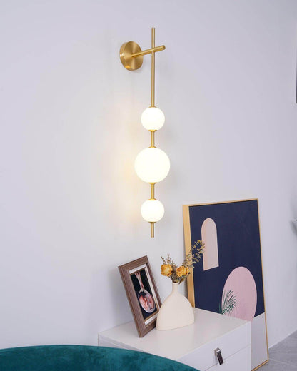 Sleek Round Glass Wall Light