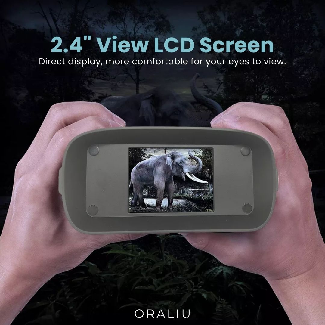 Clear Night Vision Binoculars with 5x Zoom and HD