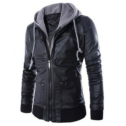 Waterproof Synthetic Leather Parka Jacket - Luxivelle