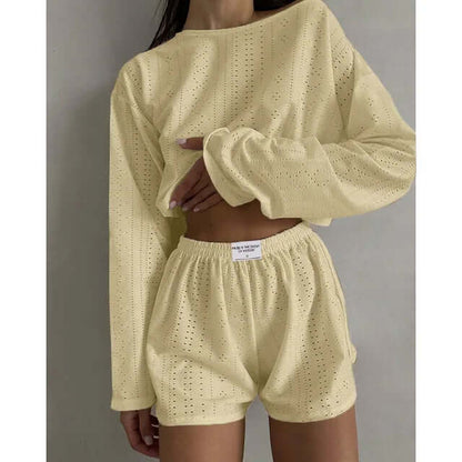 Ladies' Breathable Summer Sleep Set - Top & Shorts