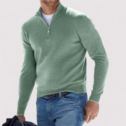 Luxury Soft Zip Neck Sweater