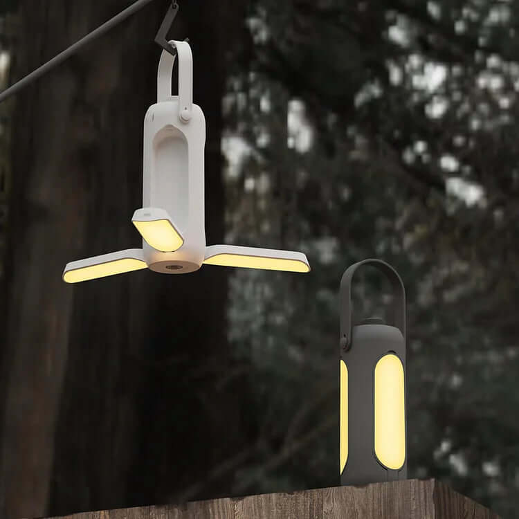 Compact LED Outdoor Lantern with Flashlight & Emergency Light