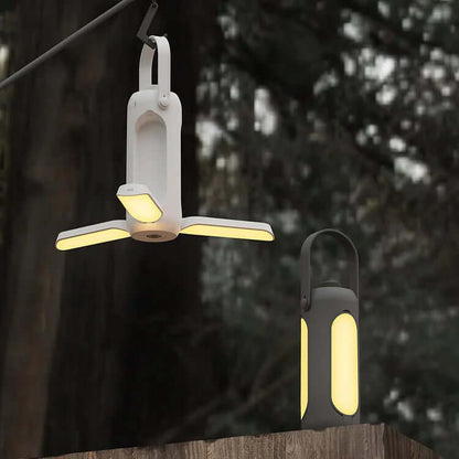 Compact LED Outdoor Lantern with Flashlight & Emergency Light