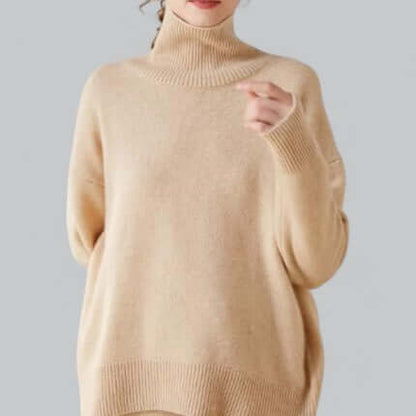 Women's Soft Crew Neck Sweater Top