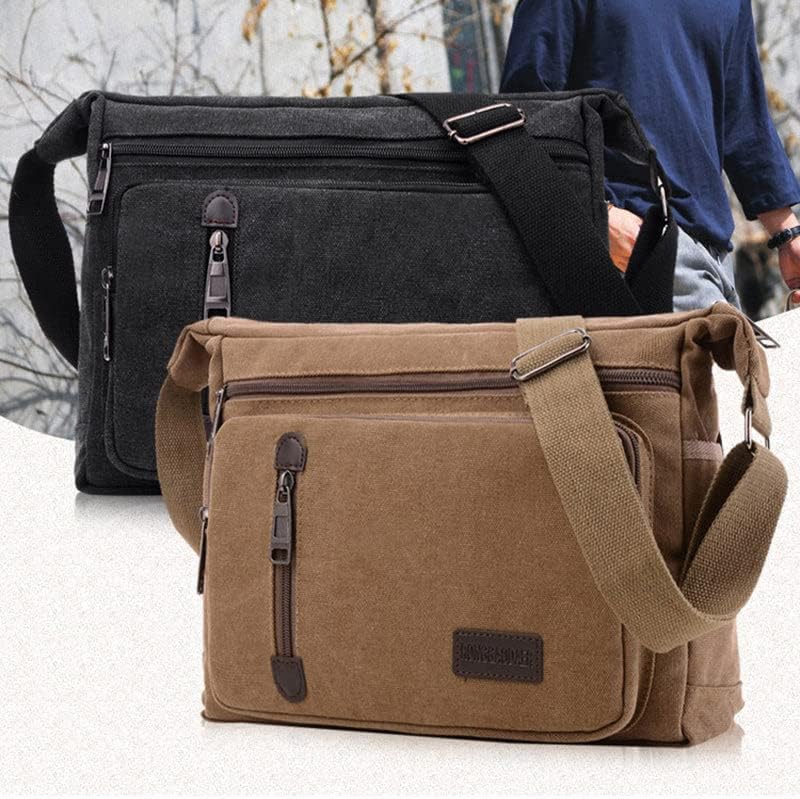 Vintage Style Cotton Messenger Shoulder Bag - Luxivelle