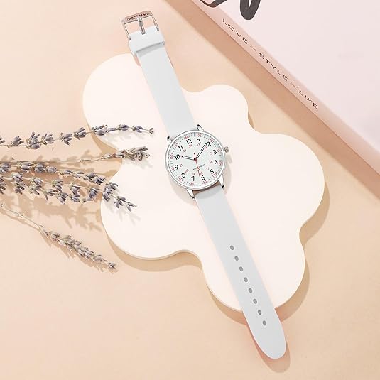 Fashionable Ladies Clip-On Timepiece – Water Resistant Silicone Pendant Watch