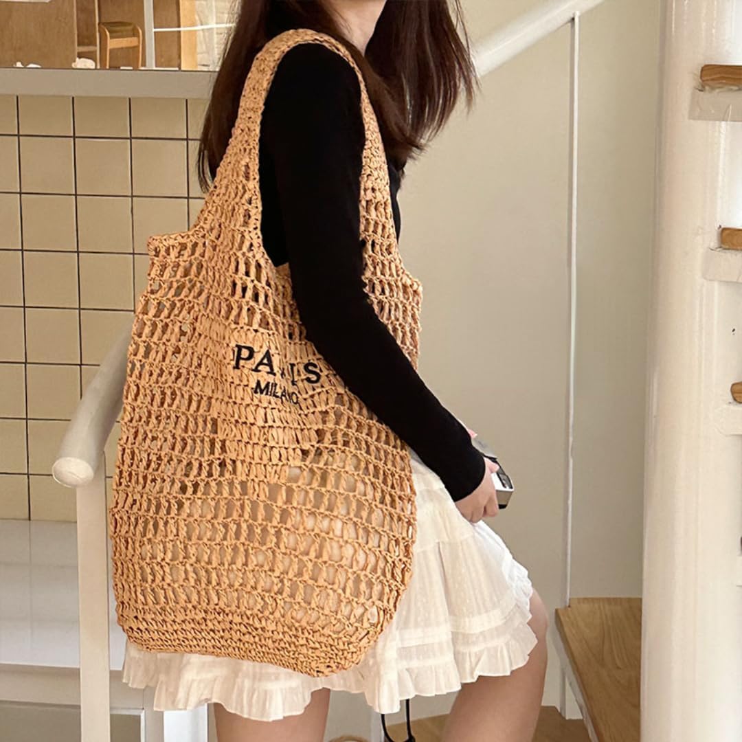 Alexandra | Casual Straw Tote Weave Shoulder Bags