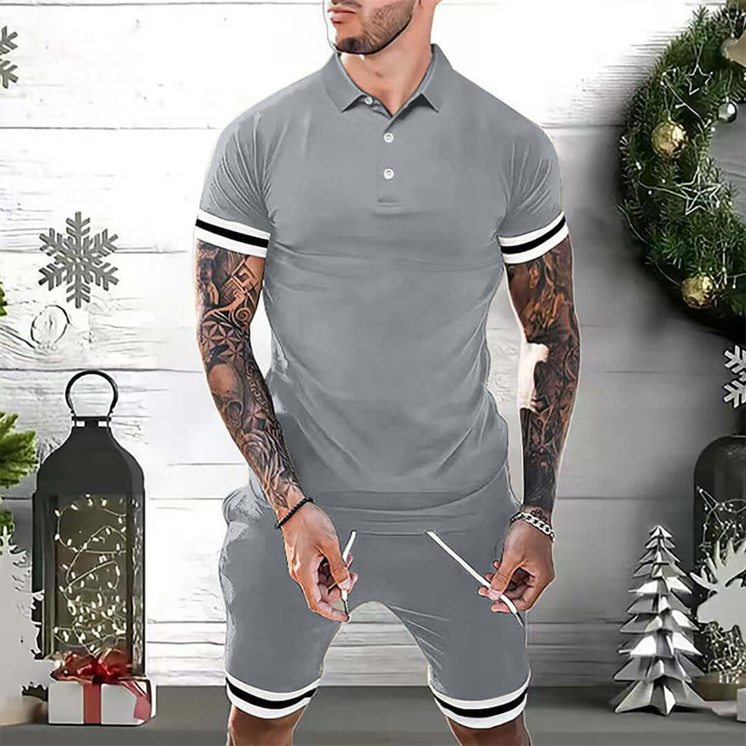 Relaxed Fit Summer Clothing Set for Men