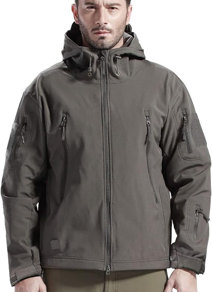 Waterproof Windproof Outdoor Jacket with Fleece and Pockets