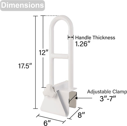 Easy Install Bathroom Grip Bar for Elderly Support