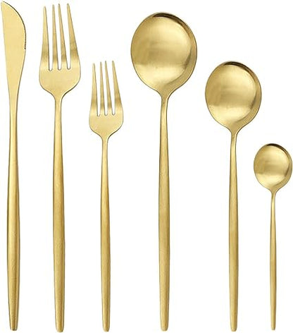 Modern 36-Piece Stainless Steel Cutlery Set