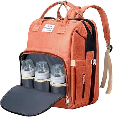 Practical Baby Changing Bag with Portable Bed & USB Charger
