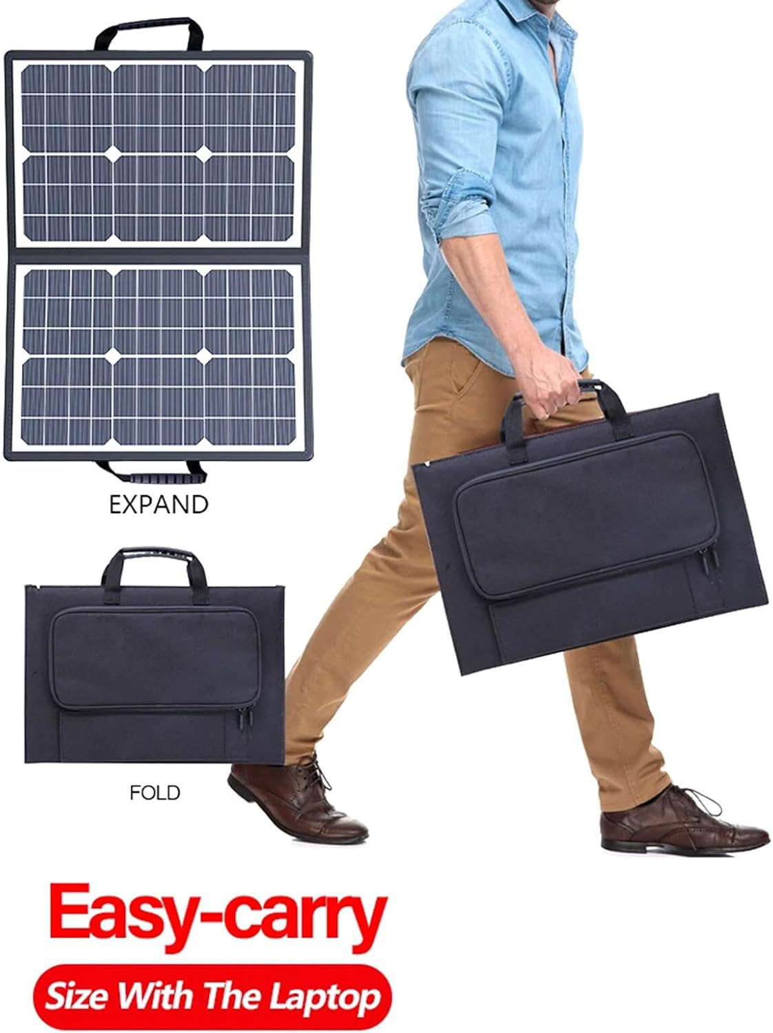 Compact 1000W Portable Solar Power Charger Kit