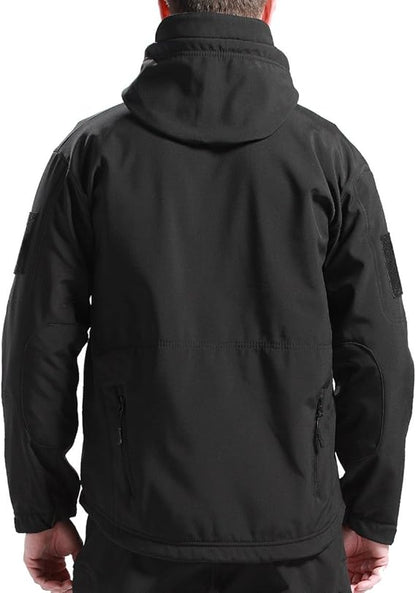 Waterproof Windproof Outdoor Jacket with Fleece and Pockets