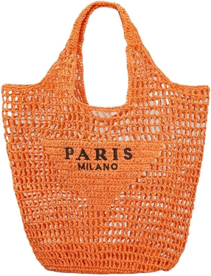 Alexandra | Casual Straw Tote Weave Shoulder Bags