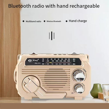 Portable Emergency Radio with Power Bank and Flashlight