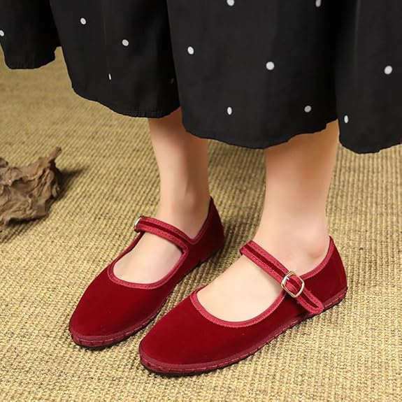 Soft Green Mary Jane Flats
