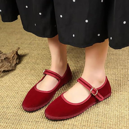 Soft Green Mary Jane Flats