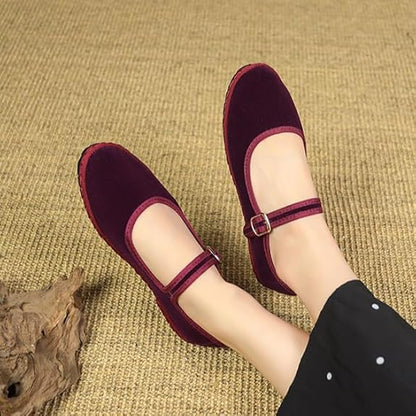 Soft Green Mary Jane Flats