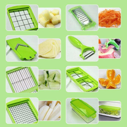 Easy 12-in-1 Veggie Chopper and Slicer Kitchen Tool