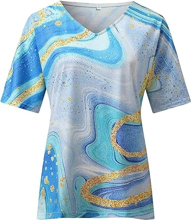 Ladies Comfortable V-Neck Summer T-Shirt