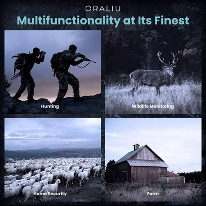 Clear Night Vision Binoculars with 5x Zoom and HD