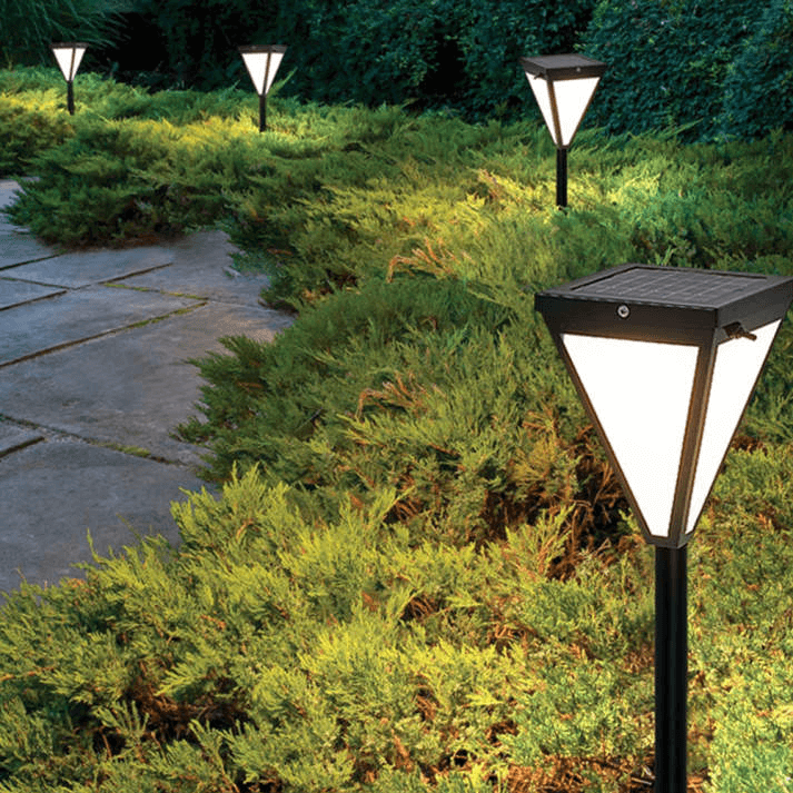 Outdoor Solar Powered Black Security Light
