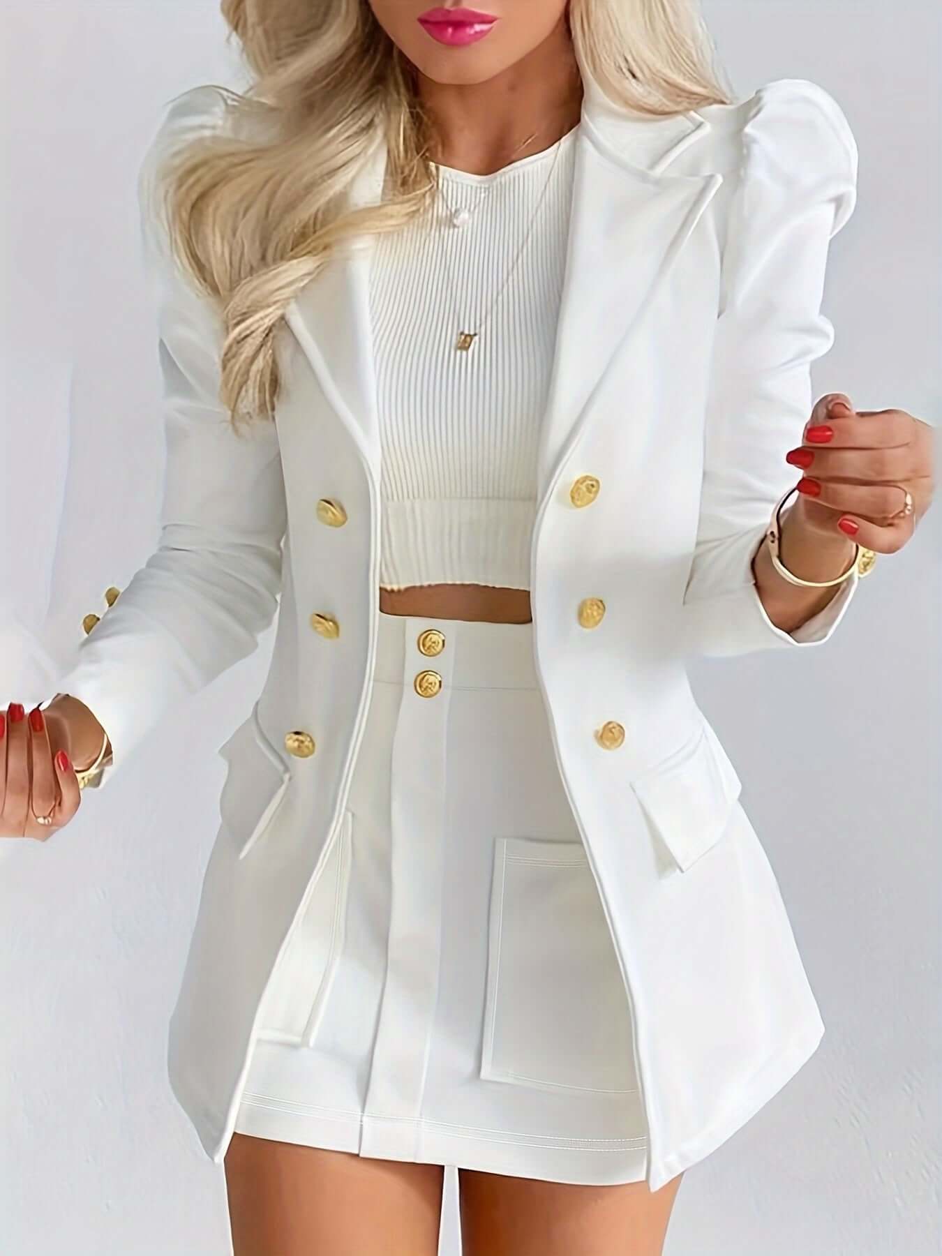 Classic Two-Piece Business Suit for Women