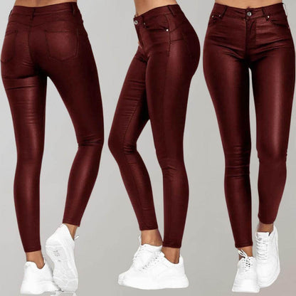 Ladies Genuine Leather Trousers