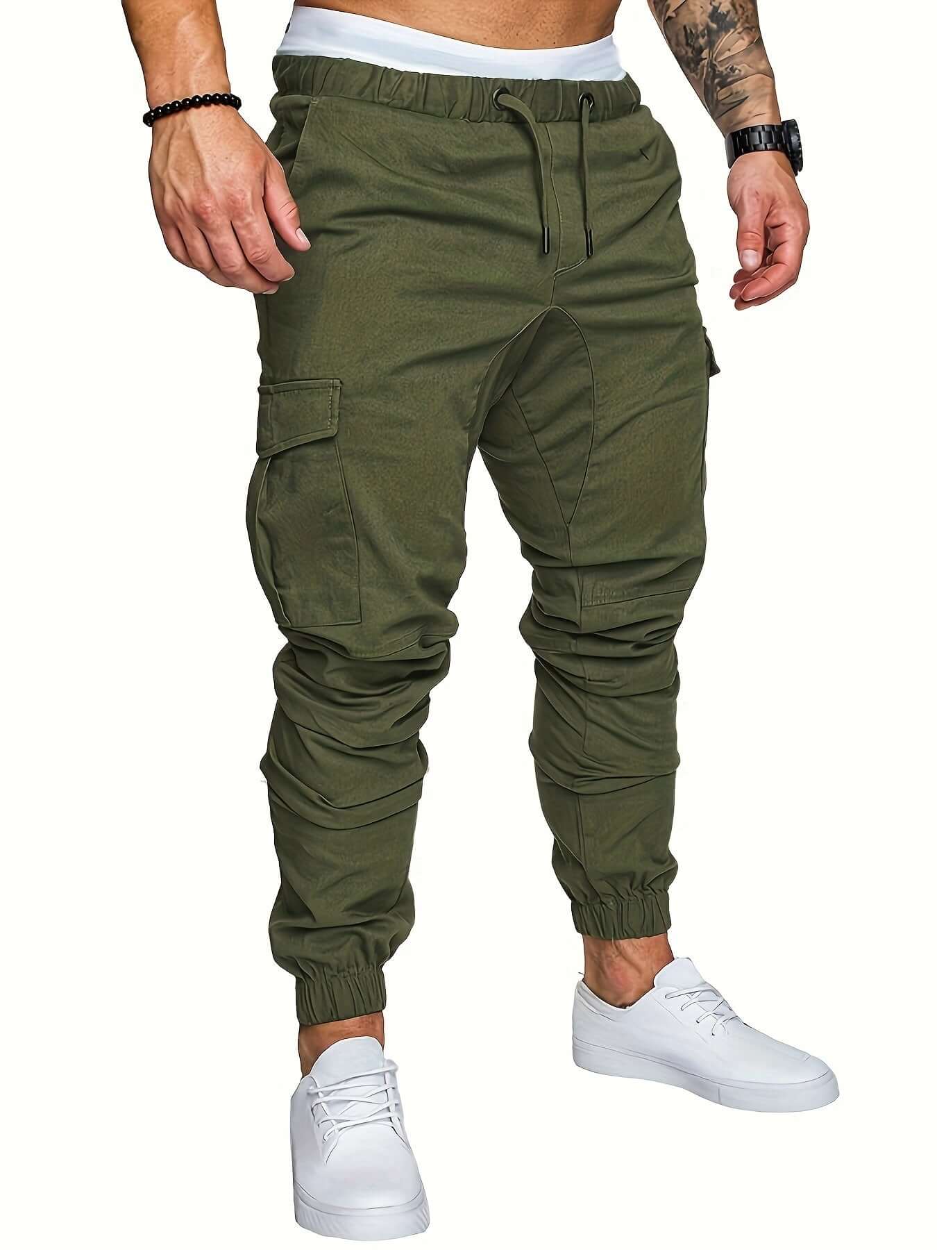 Comfortable Elastic Waist Jogger Pants for Men