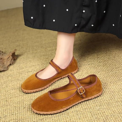 Soft Green Mary Jane Flats