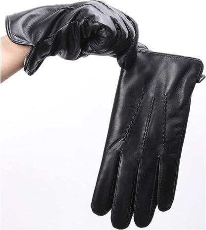 Soft Sheepskin Insulated Winter Gloves