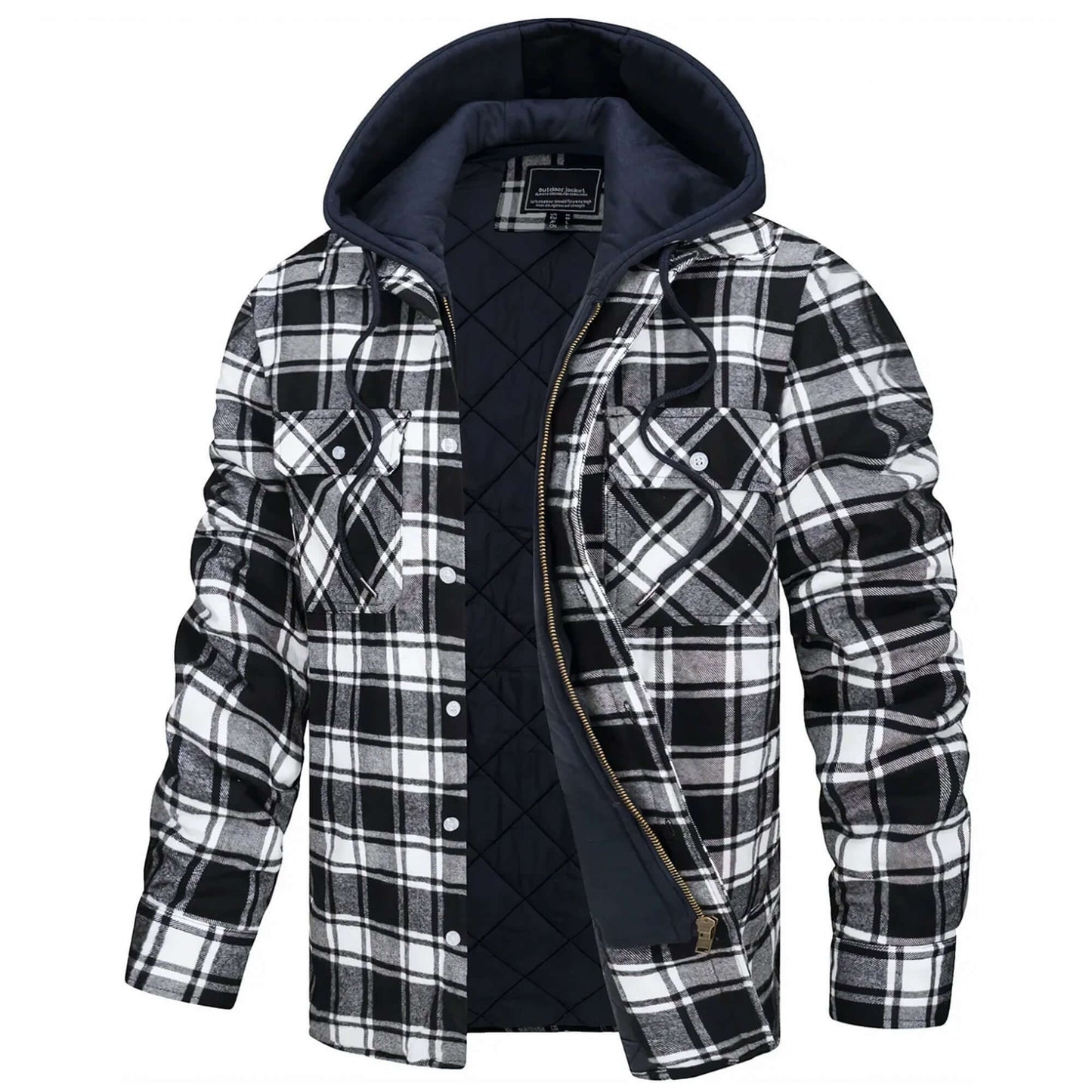 Classic Plaid Men's Winter Jacket