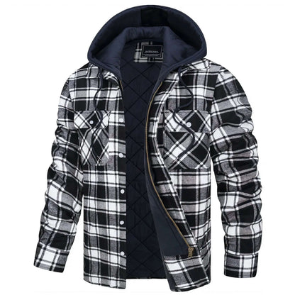 Classic Plaid Men's Winter Jacket