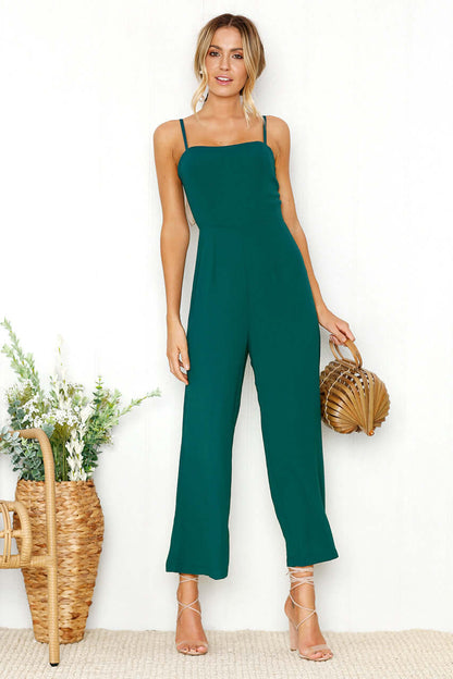 Sexy Strapless Wide Leg Romper