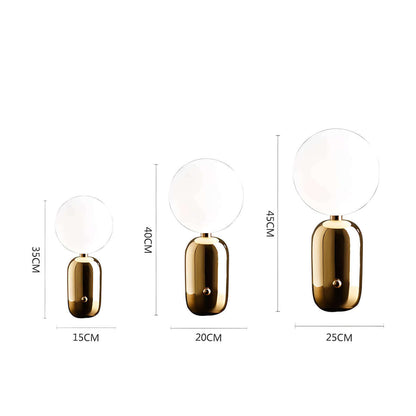 Luxury Glass and Metal Desk Lamp with G9 Bulb