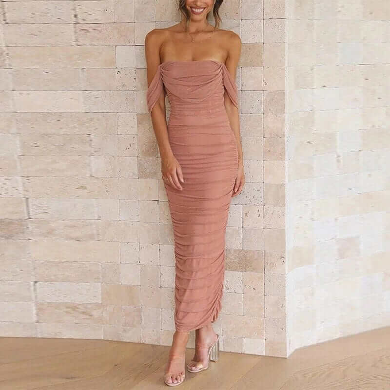 Luxurious Floor Length Evening Dress for Women - Luxivelle