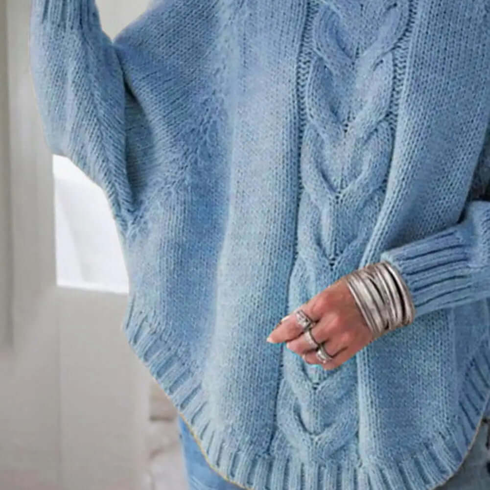 Cozy Oversized Turtleneck Wool Winter Sweater