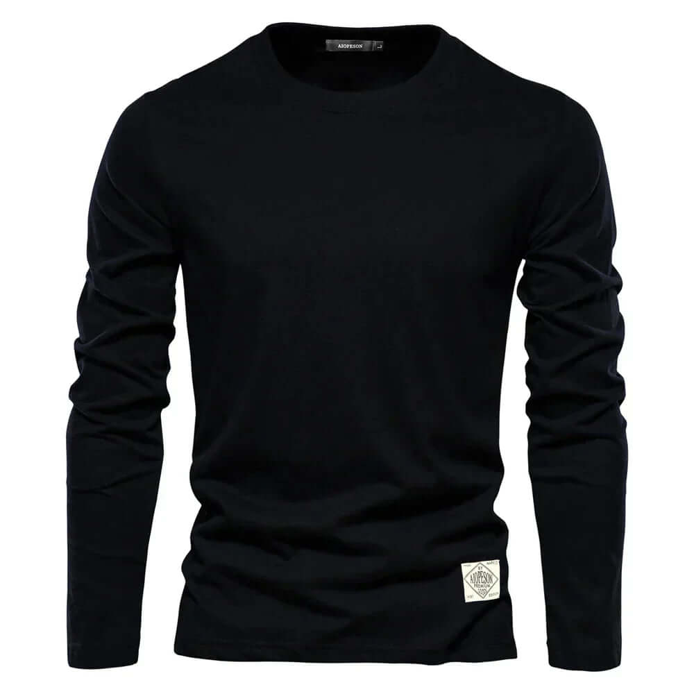 Relaxed Fit Men's Crew Neck Long Sleeve Tee