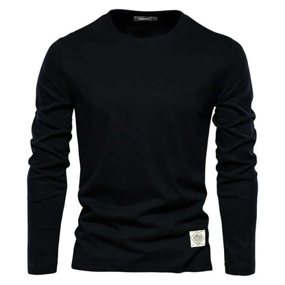 Relaxed Fit Men's Crew Neck Long Sleeve Tee