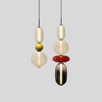 Vibrant Glass Drop Ceiling Light