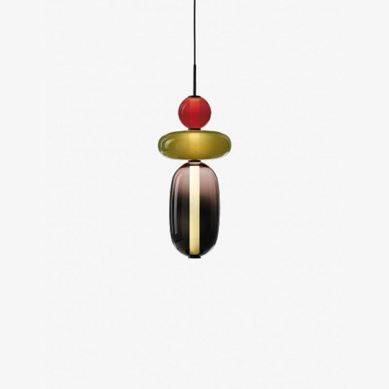 Vibrant Glass Drop Ceiling Light